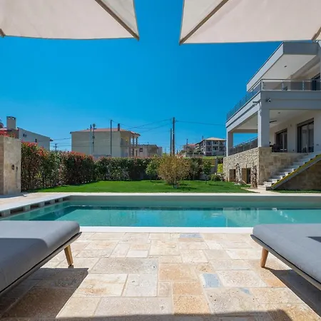 Sea Wind Luxury With Private Heated Pool Kassandra Halkidiki 빌라 *