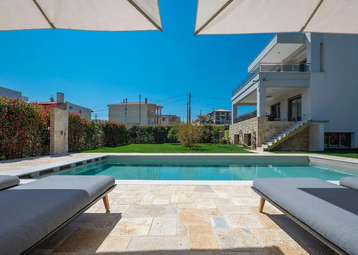 Sea Wind Luxury With Private Heated Pool Kassandra Halkidiki 빌라 *