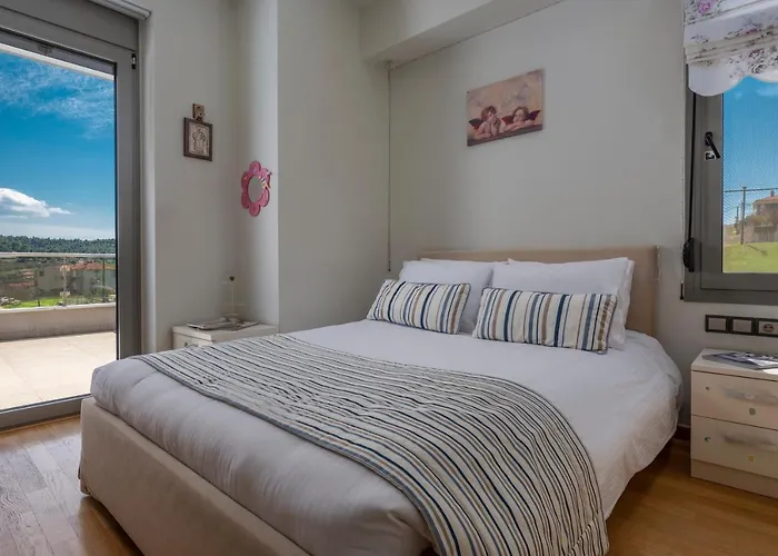 Sea Wind Luxury With Private Heated Pool Kassandra Halkidiki 빌라 *